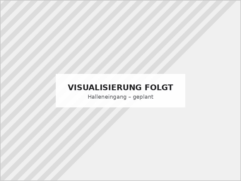 Visualisierung Halleneingang FAMAX PADEL